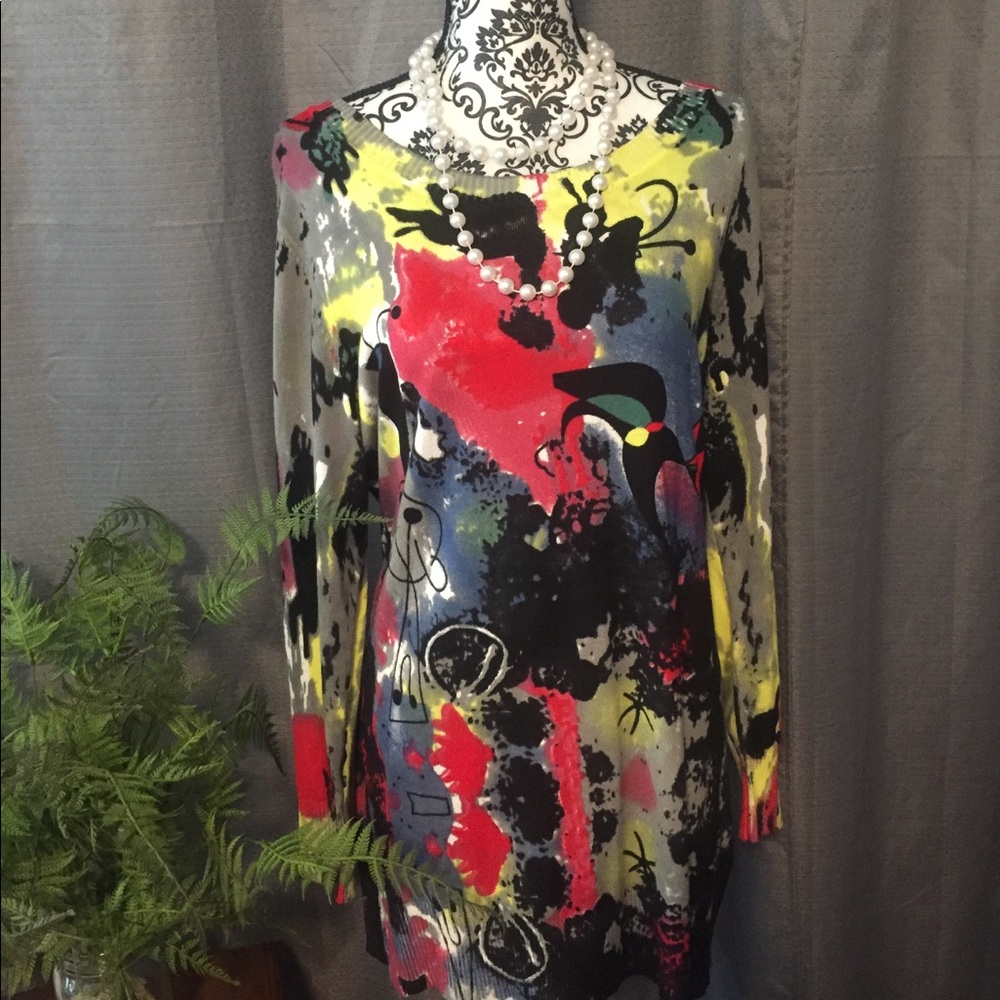 Tunic sweater—work of art!!